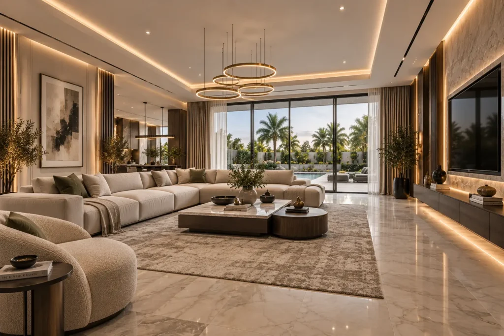 Interior design in Living Area