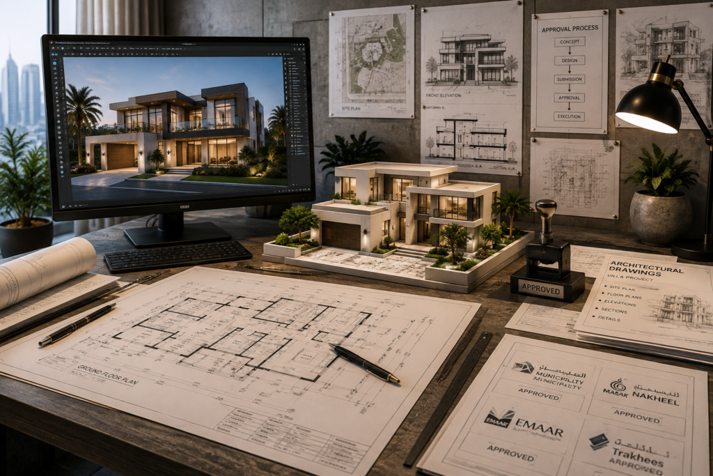 Luxury villa architectural design and approval Dubai Luxury villa architectural design and approval Dubai