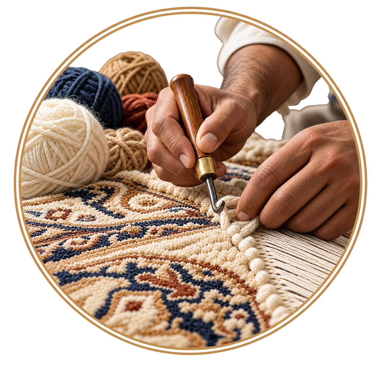 Expert bespoke rug craftsmanship