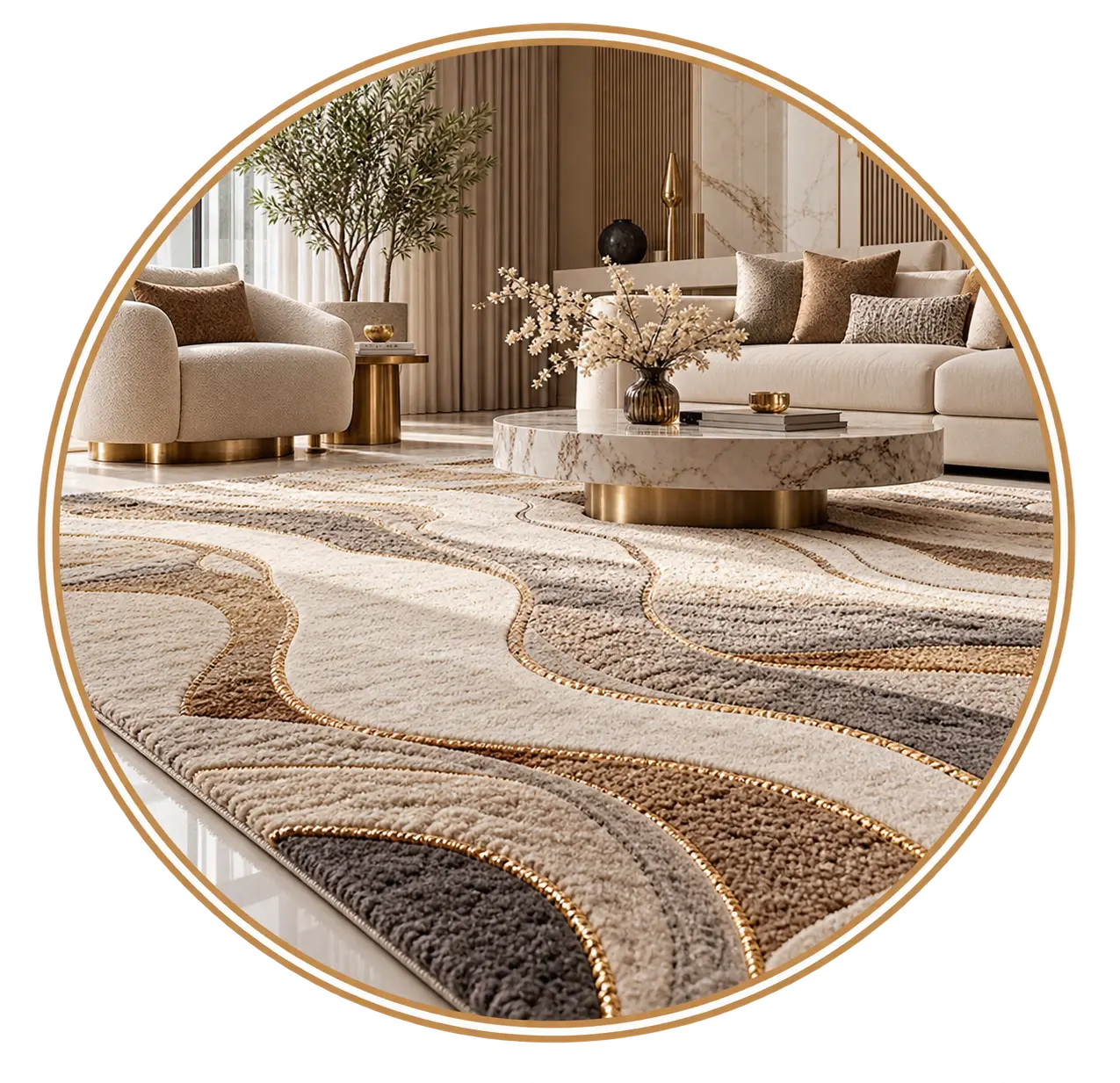 Timeless bespoke luxury rug